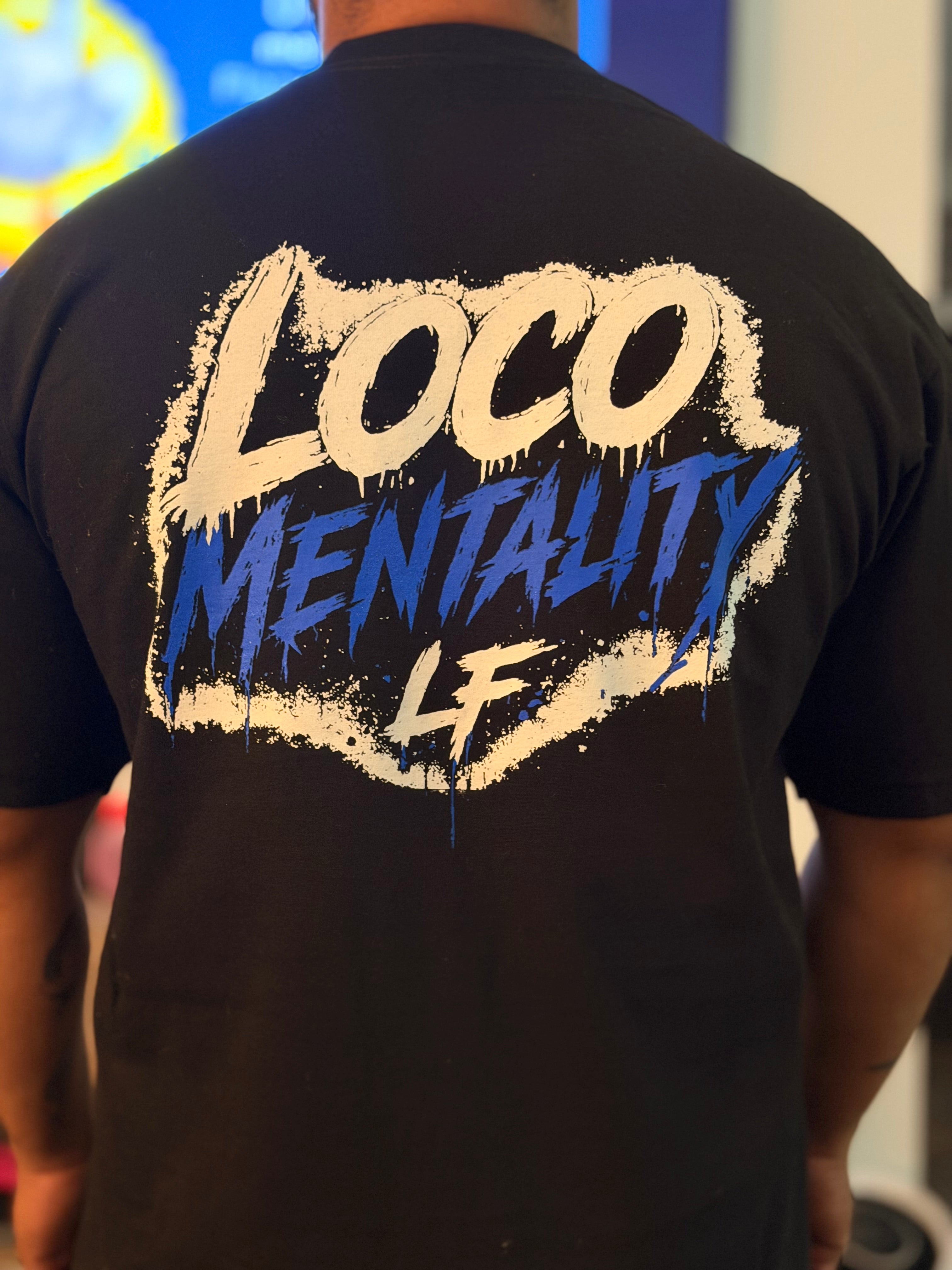 LOCO Mentality Tee – Blue Lightning